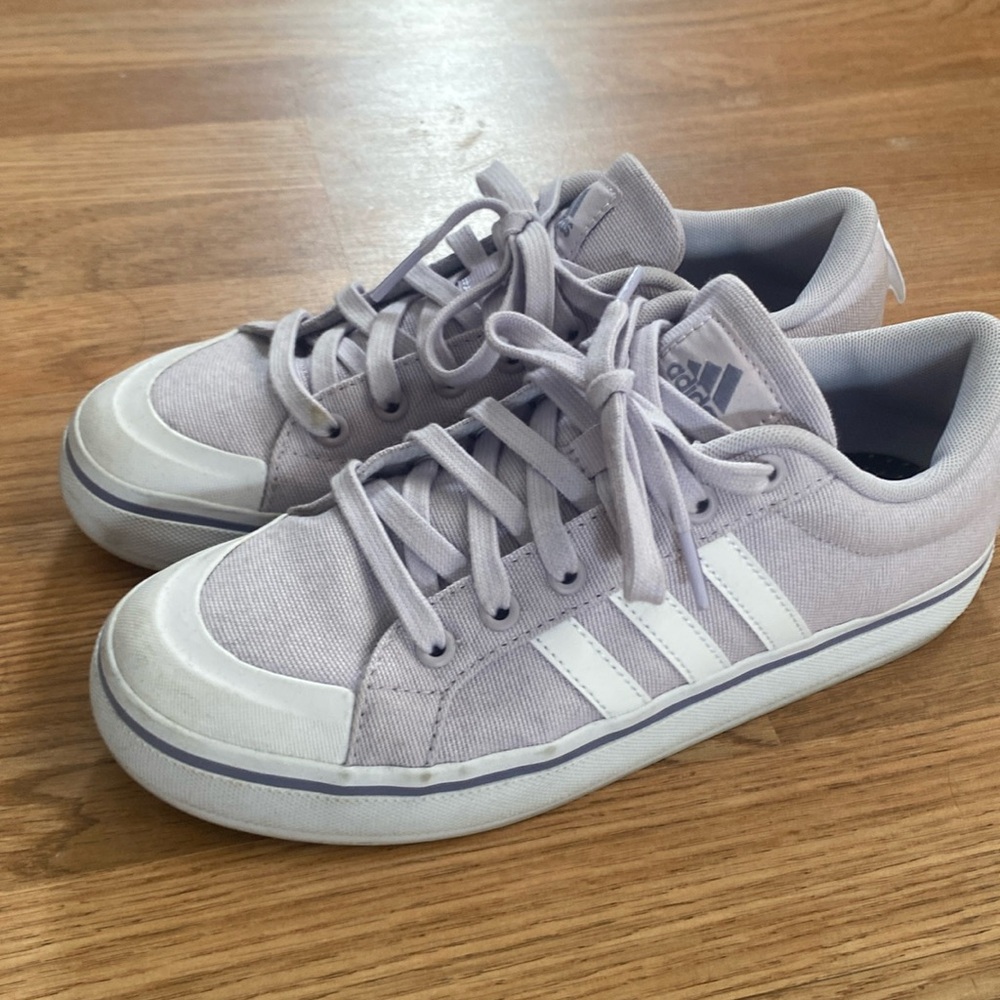 Adidas lavender sneakers